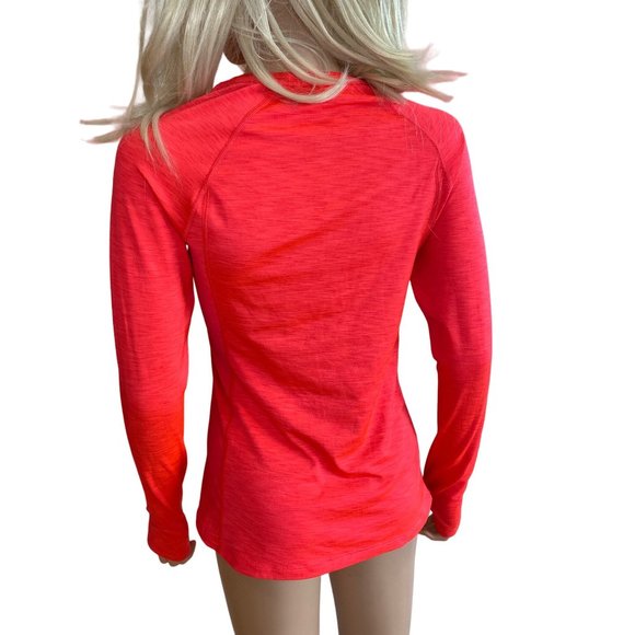 Under Armour Long Sleeve Tee Women’s S/M Neon Orange Shirt Tag Removed* - Picture 4 of 8